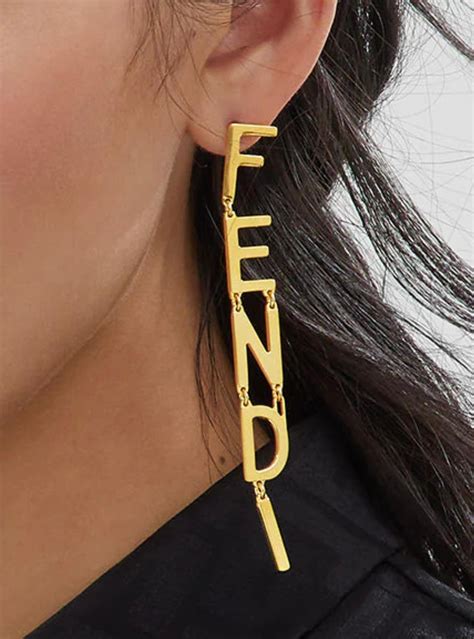 fendi signature earrings|Fendi earrings celebrity.